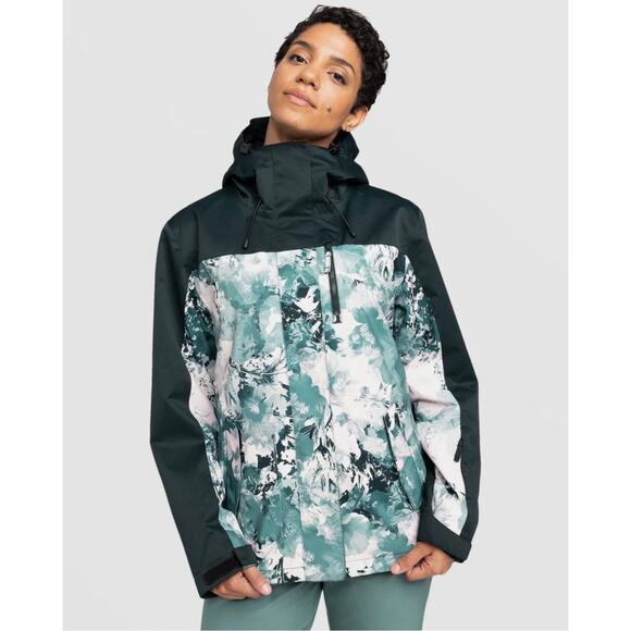 Roxy NWT Women’s Jetty 3 in 1 Sea Pine Dreamy Full Zip Snow Jacketsize XL